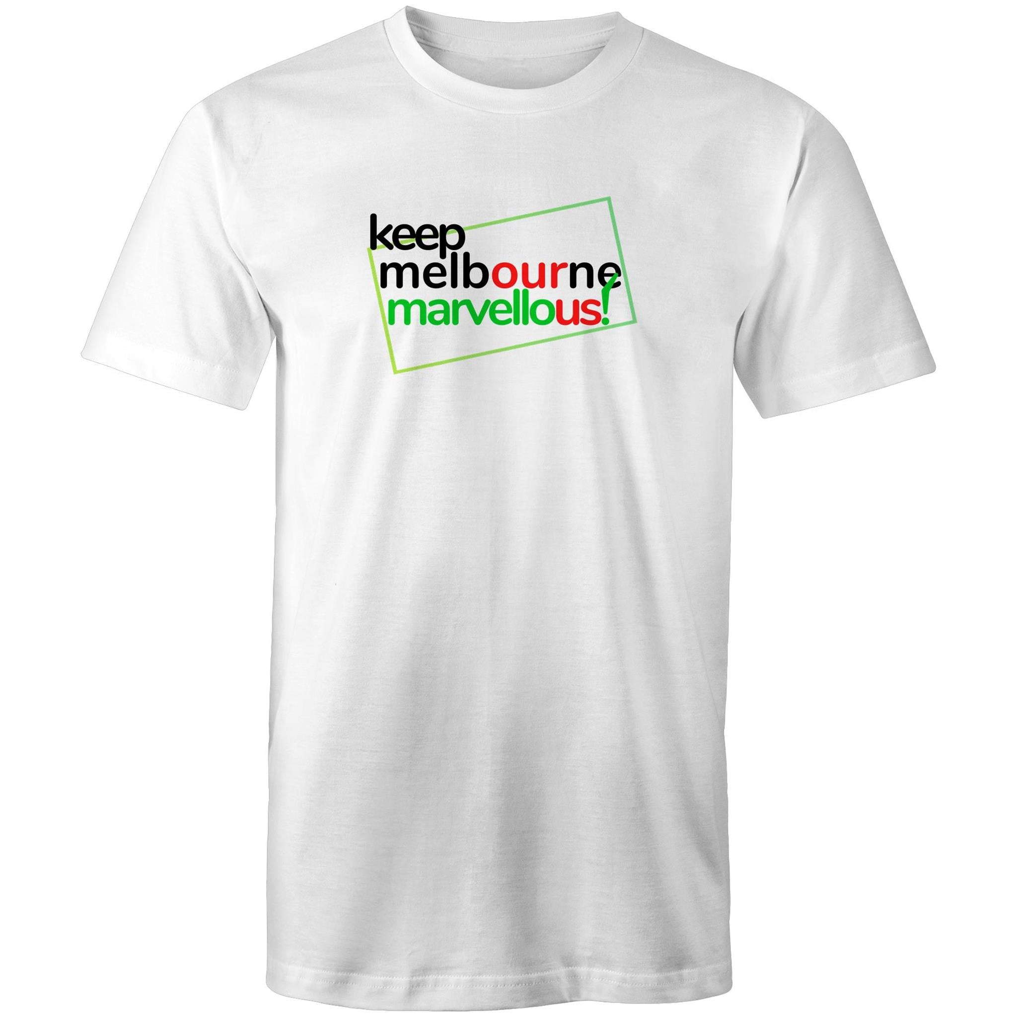 Men's T-shirt Keep Melbourne Marvellous - Hoddle Grid Design Plus Sizes