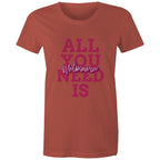 "All You Need Is Melbourne" - Women's Love T-Shirt