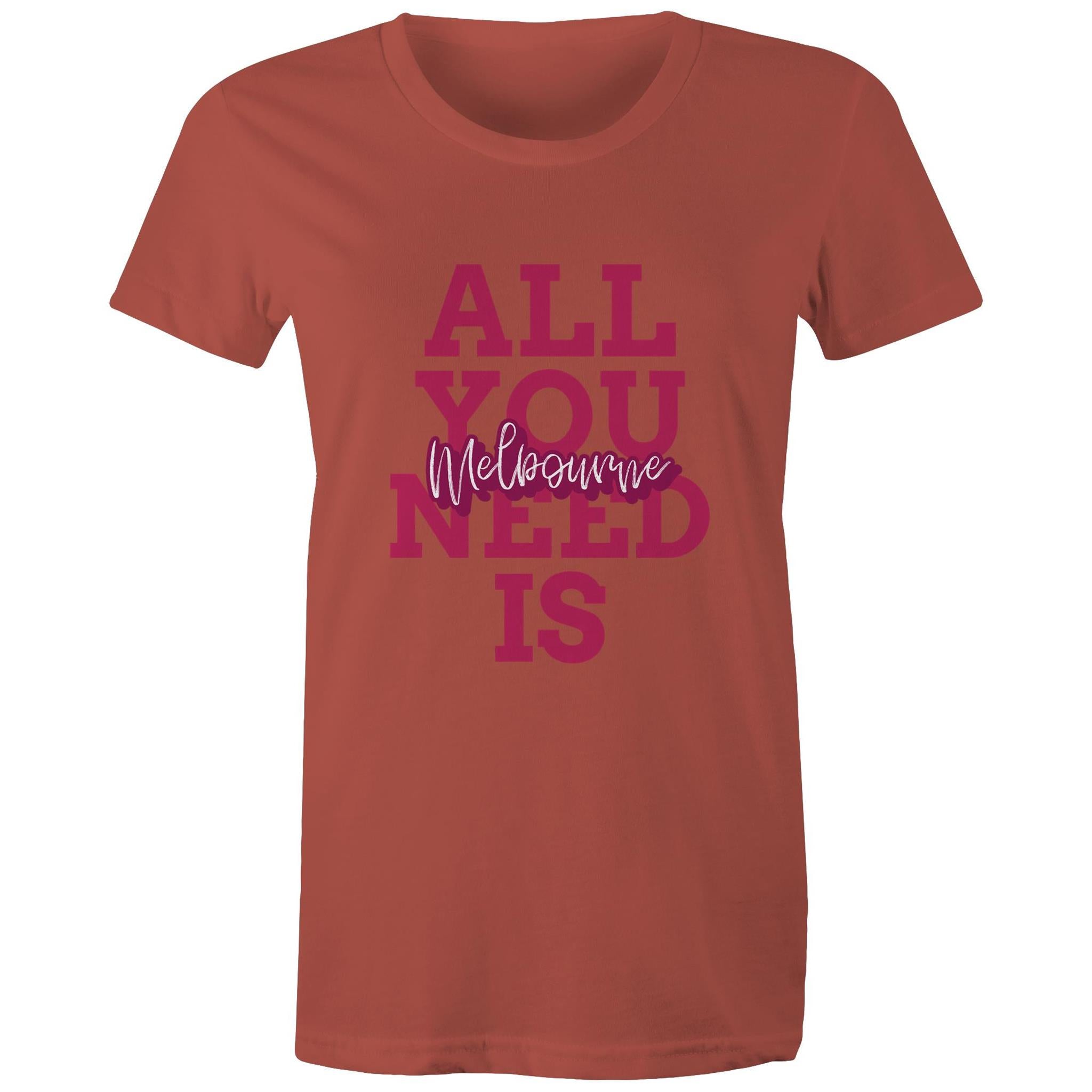"All You Need Is Melbourne" - Women's Love T-Shirt