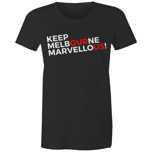 Keep Melbourne Marvellous Women's T-shirt-Keep Melbourne Marvellous Official Store