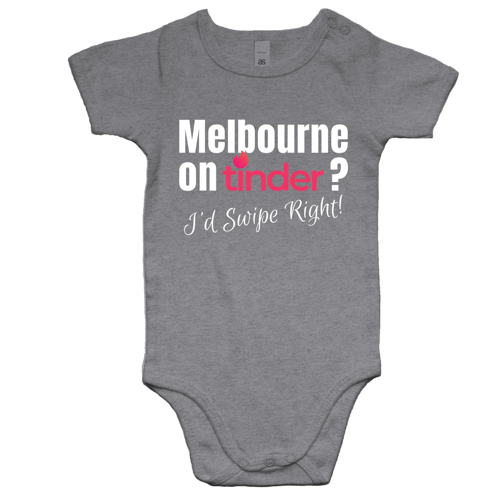 Funny Baby Romper Melbourne Tinder Dating App - Toddlers One-Piece
