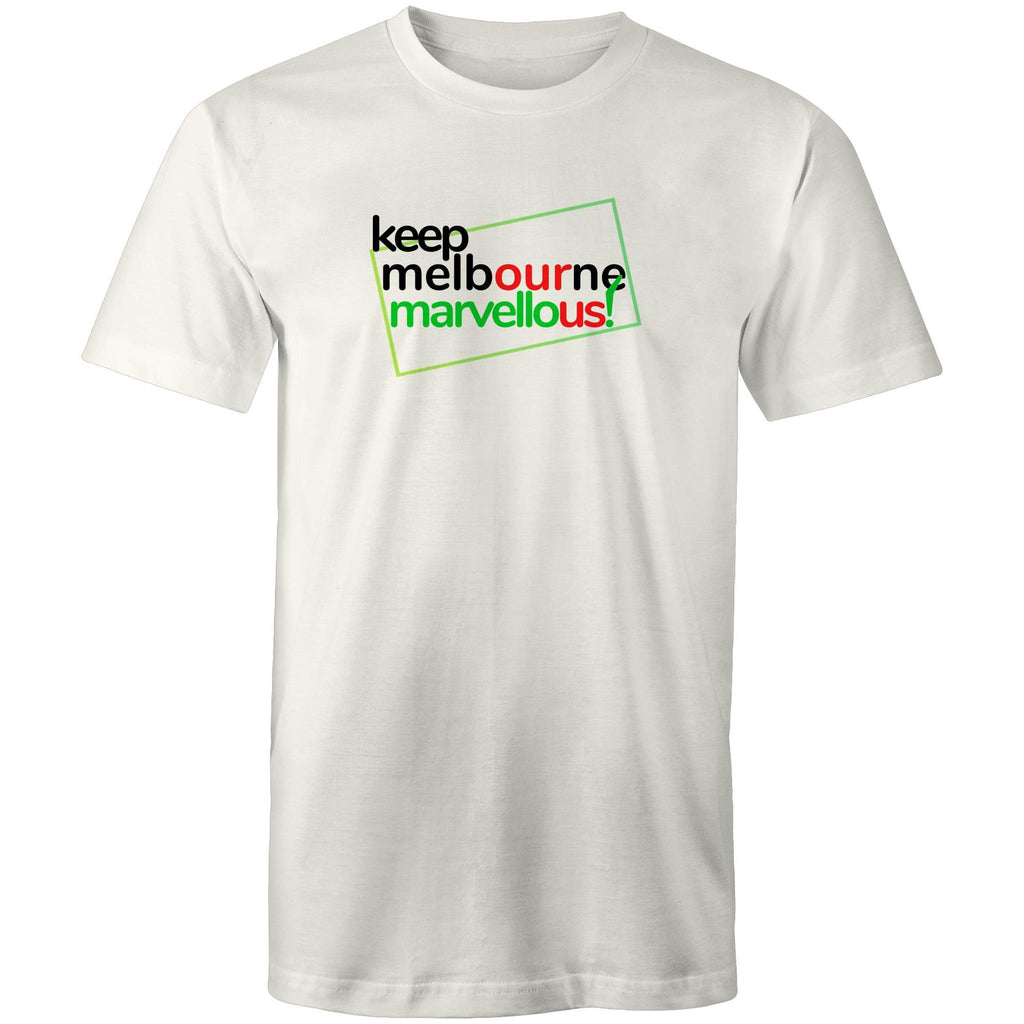 Men's T-shirt Keep Melbourne Marvellous - Hoddle Grid Design Plus Sizes