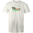 Men's T-shirt Keep Melbourne Marvellous - Hoddle Grid Design Plus Sizes
