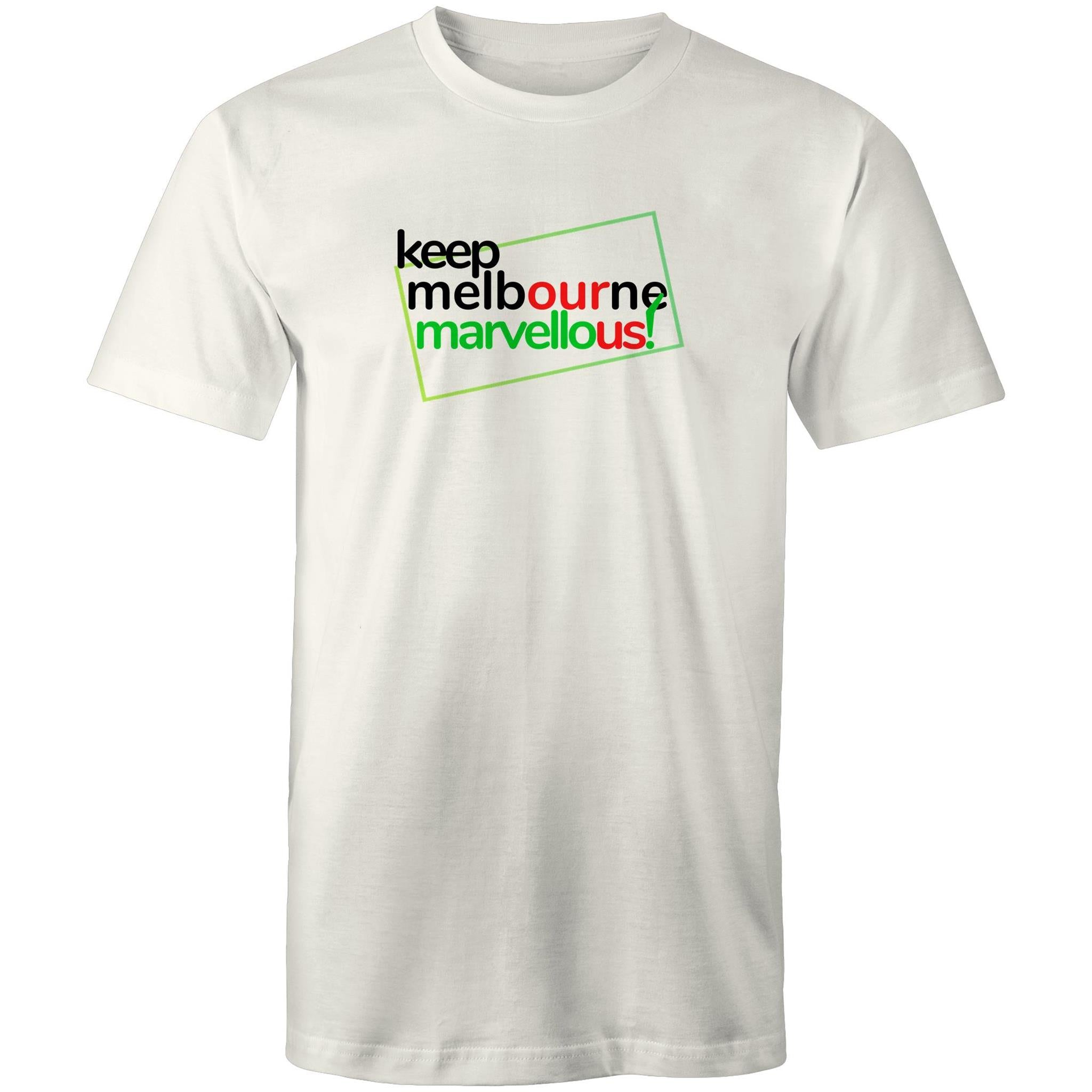 Men's T-shirt Keep Melbourne Marvellous - Hoddle Grid Design Plus Sizes