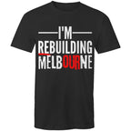 Proud of Melbourne Men's T-shirt Rebuilding Melbourne Slogan Plus Sizes
