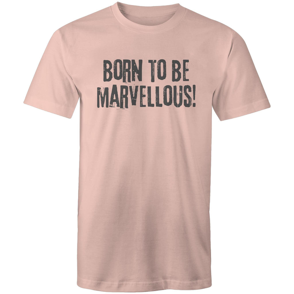 "Born to be marvellous!" Men's T-shirt Motivation Top Inspiration Plus Sizes