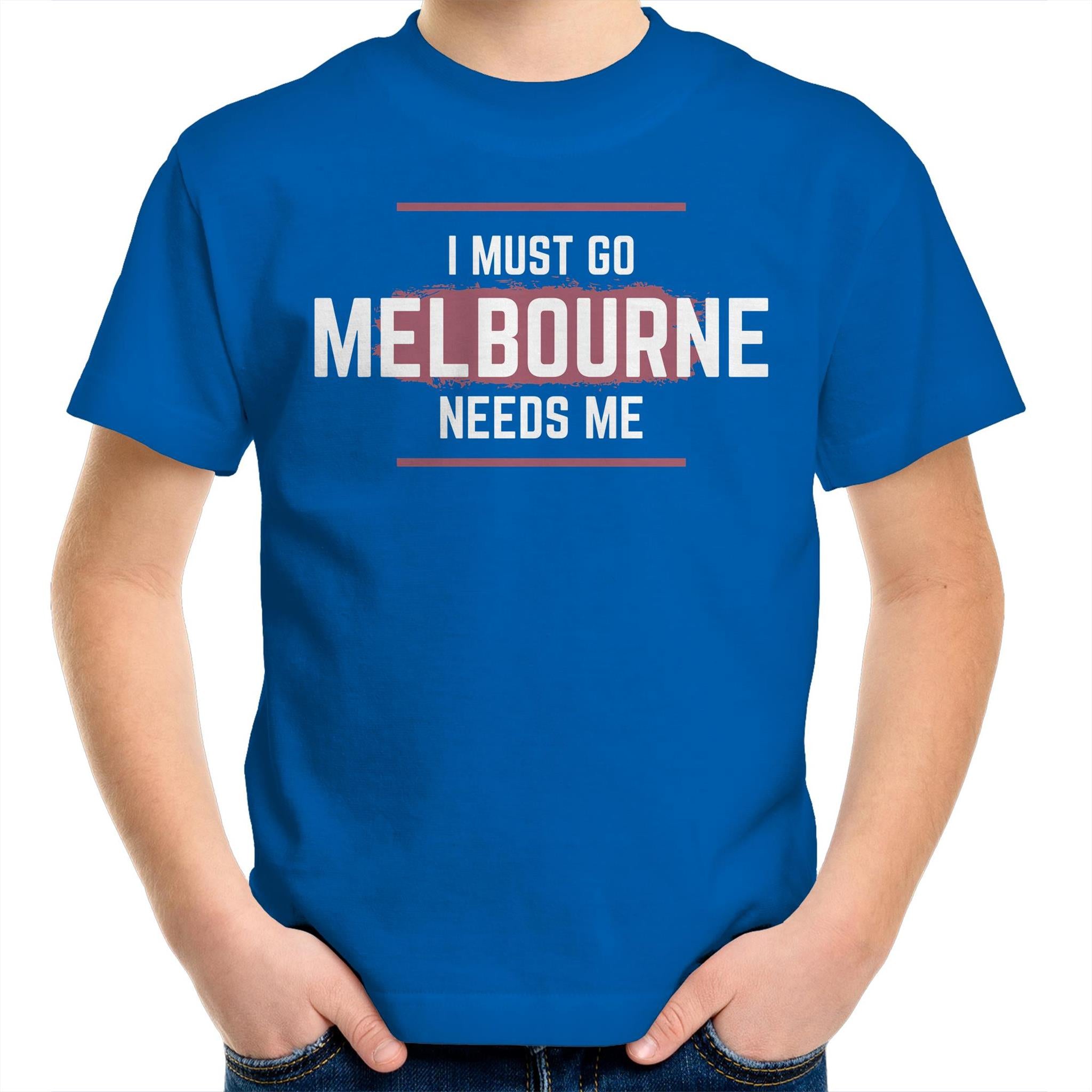 Funny Kids Superhero T-shirt "Melbourne Needs Me" Unisex Tee