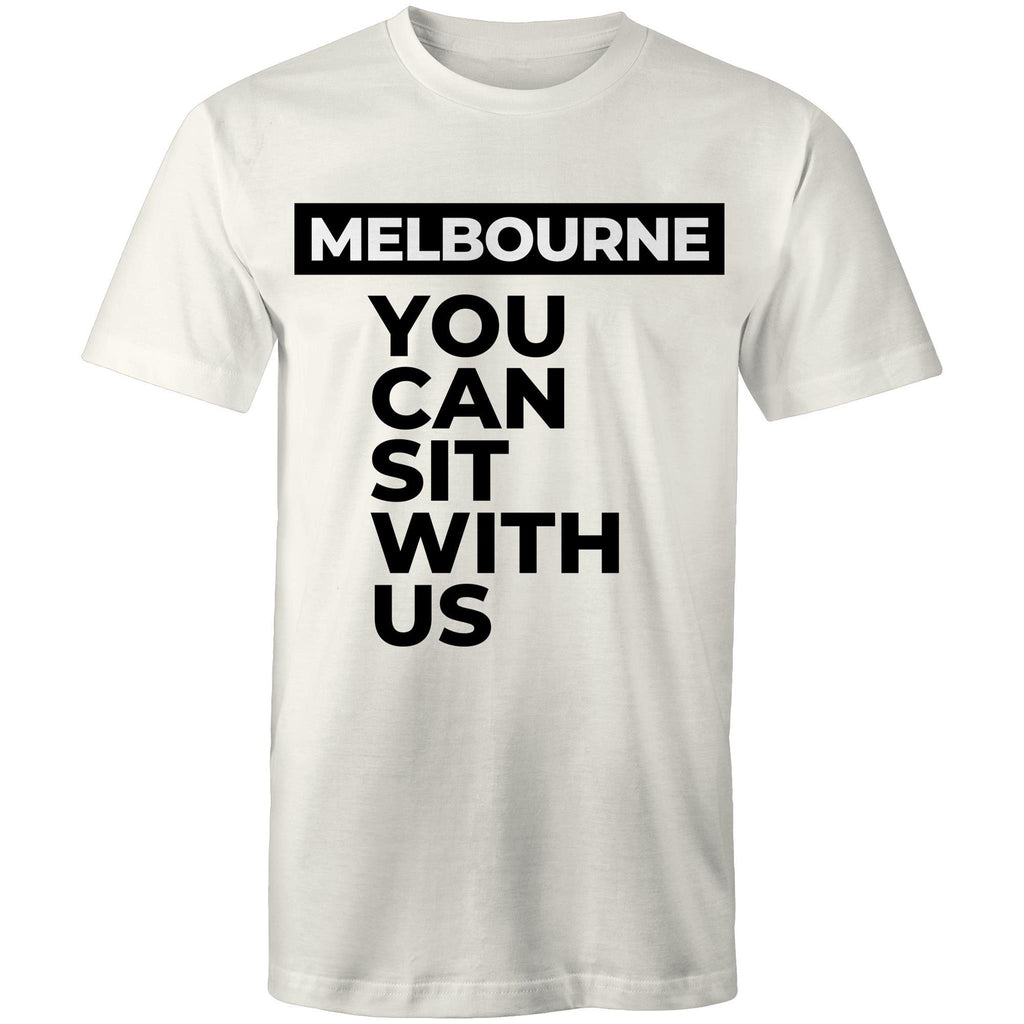 Funny Men's Melbourne T-shirt "Sit With Us" Plus Sizes