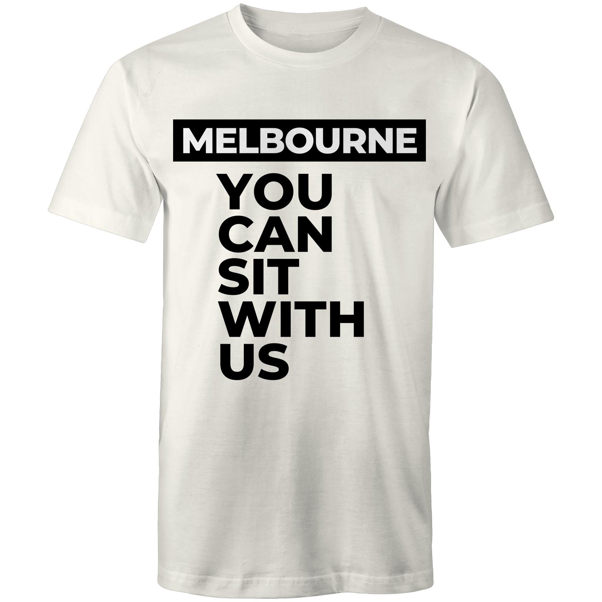 Funny Men's Melbourne T-shirt "Sit With Us" Plus Sizes