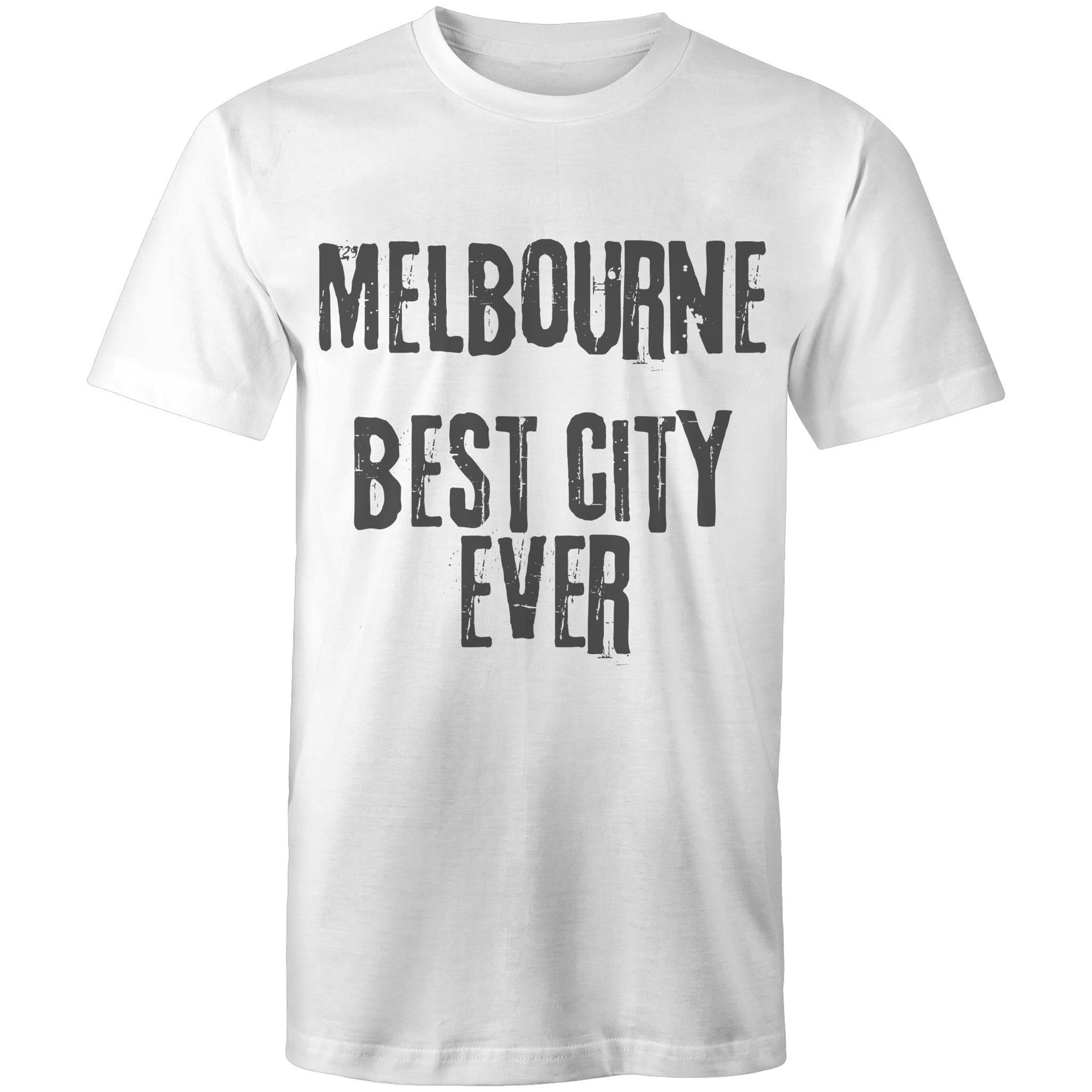Men's T-shirt "Melbourne Best City Ever" Slogan Grunge Tee
