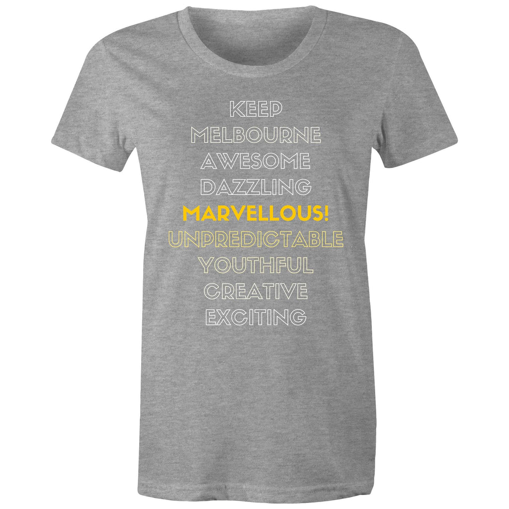 Women's T-shirt Melbourne Awesome Marvellous Dazzling Slogan Tee