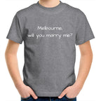 Funny Kids T-shirt Melbourne Marriage Proposal - Slogan Tee