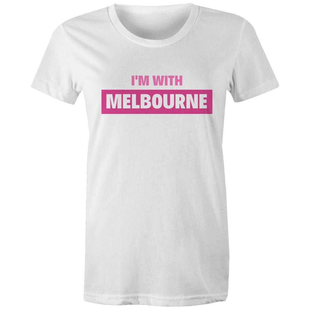 Women's T-shirt "I'm With Melbourne" Slogan