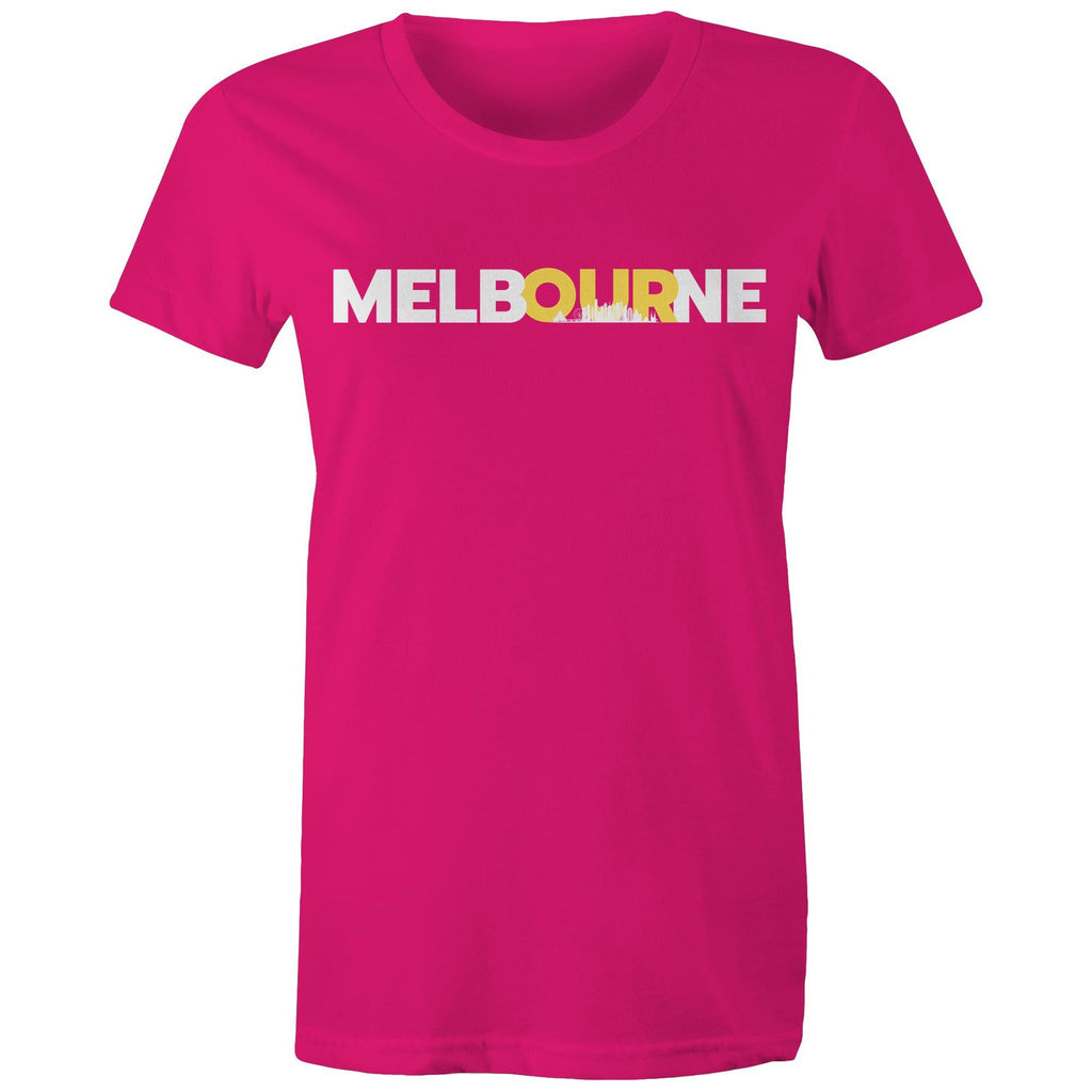 Melbourne City Skyline Skyscrapers Women's T-shirt
