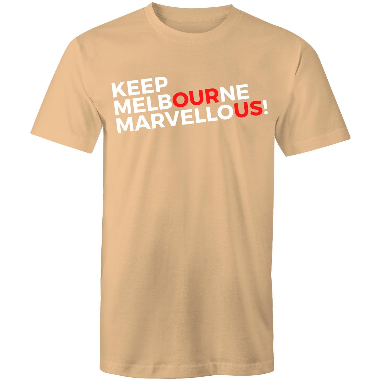 Men's T-shirt "Keep Melbourne Marvellous!" - Slogan Bold Letters Tee