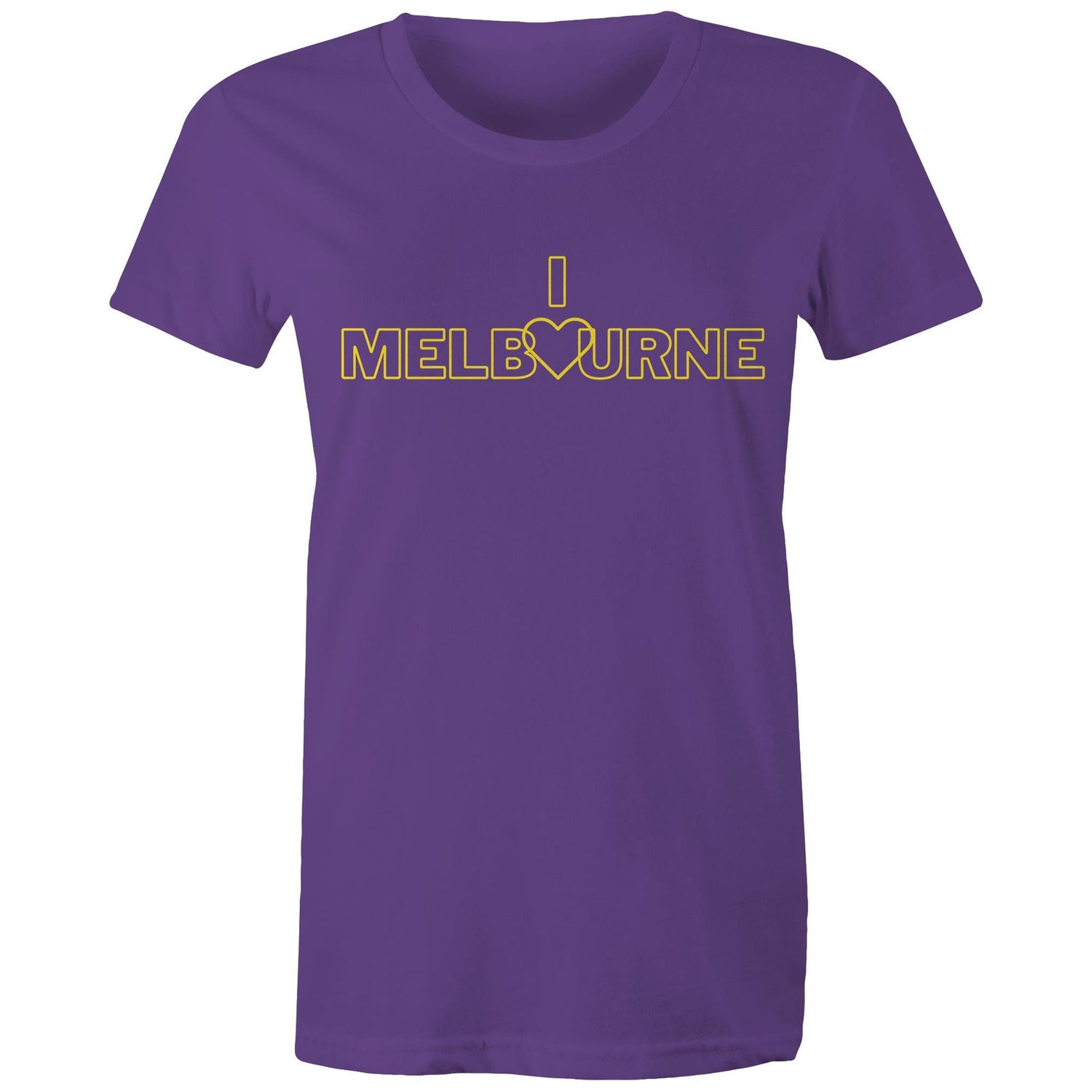 I Love 🤍 Melbourne - Women's Ladies Slogan T-shirt