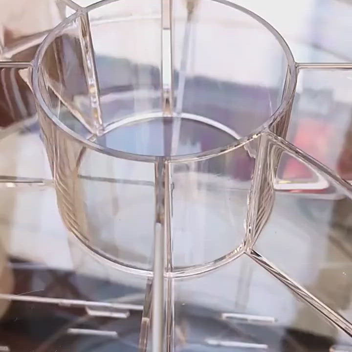 Makeup Organiser Carousel Rotating Cosmetics Home Storage Case