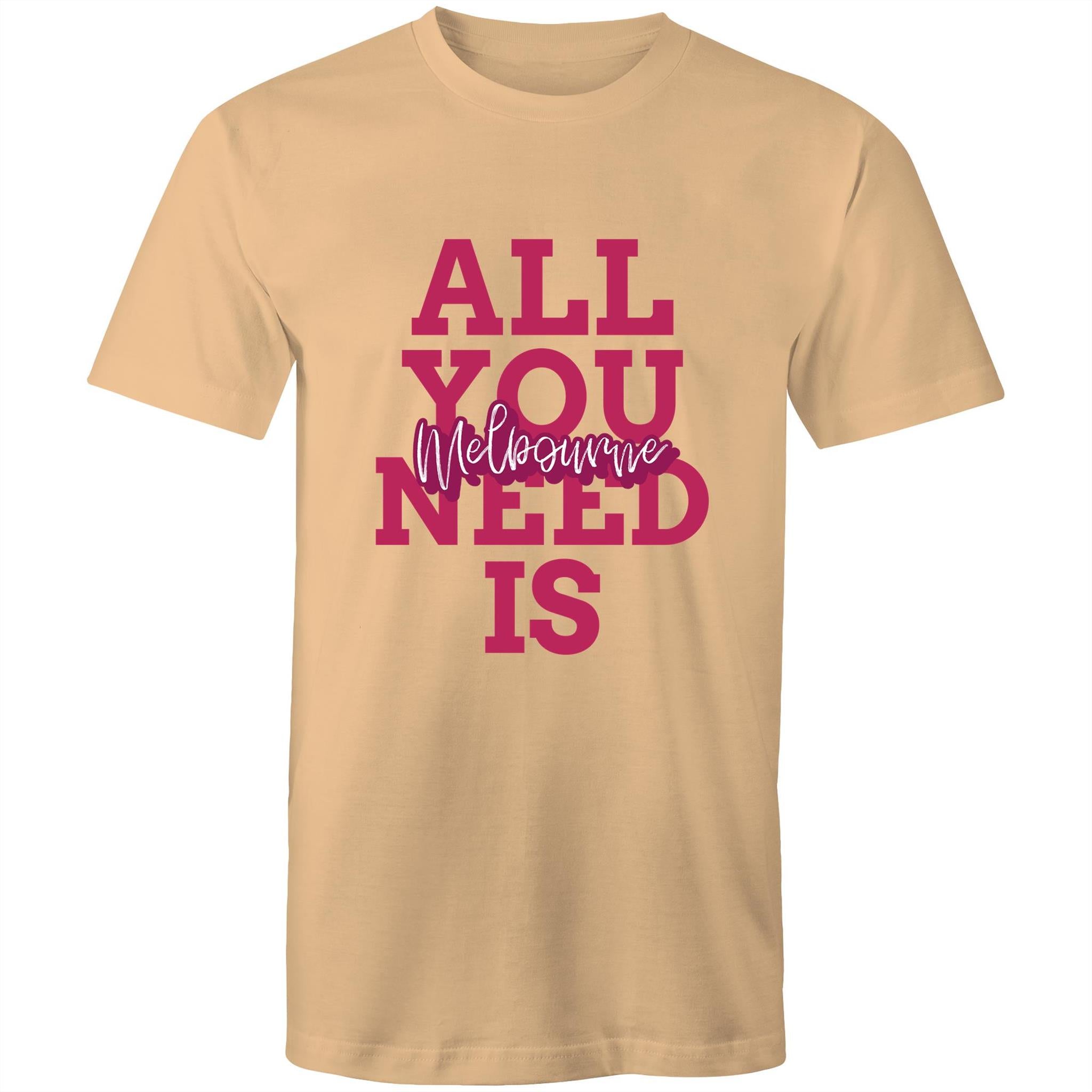 "All You Need Is Melbourne" - Men's Love T-shirt Plus Sizes