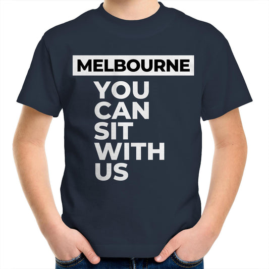 Kids T-shirt "Sit with us Melbourne" Best Friends Unisex Tee-Keep Melbourne Marvellous Official Store