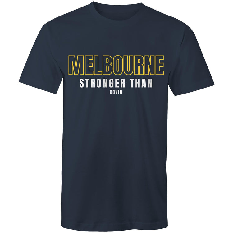 Men's T-shirt "Melbourne Stronger than COVID" - Slogan Tee