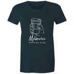 "Melbourne Official Flag" Funny T-shirt Takeaway Coffee Cup Women's Top