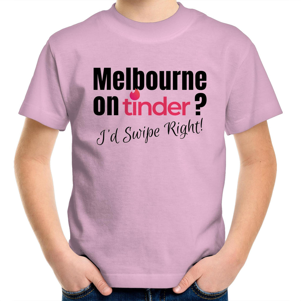 Funny Kids T-shirt Melbourne Tinder Dating App - Slogan Tee