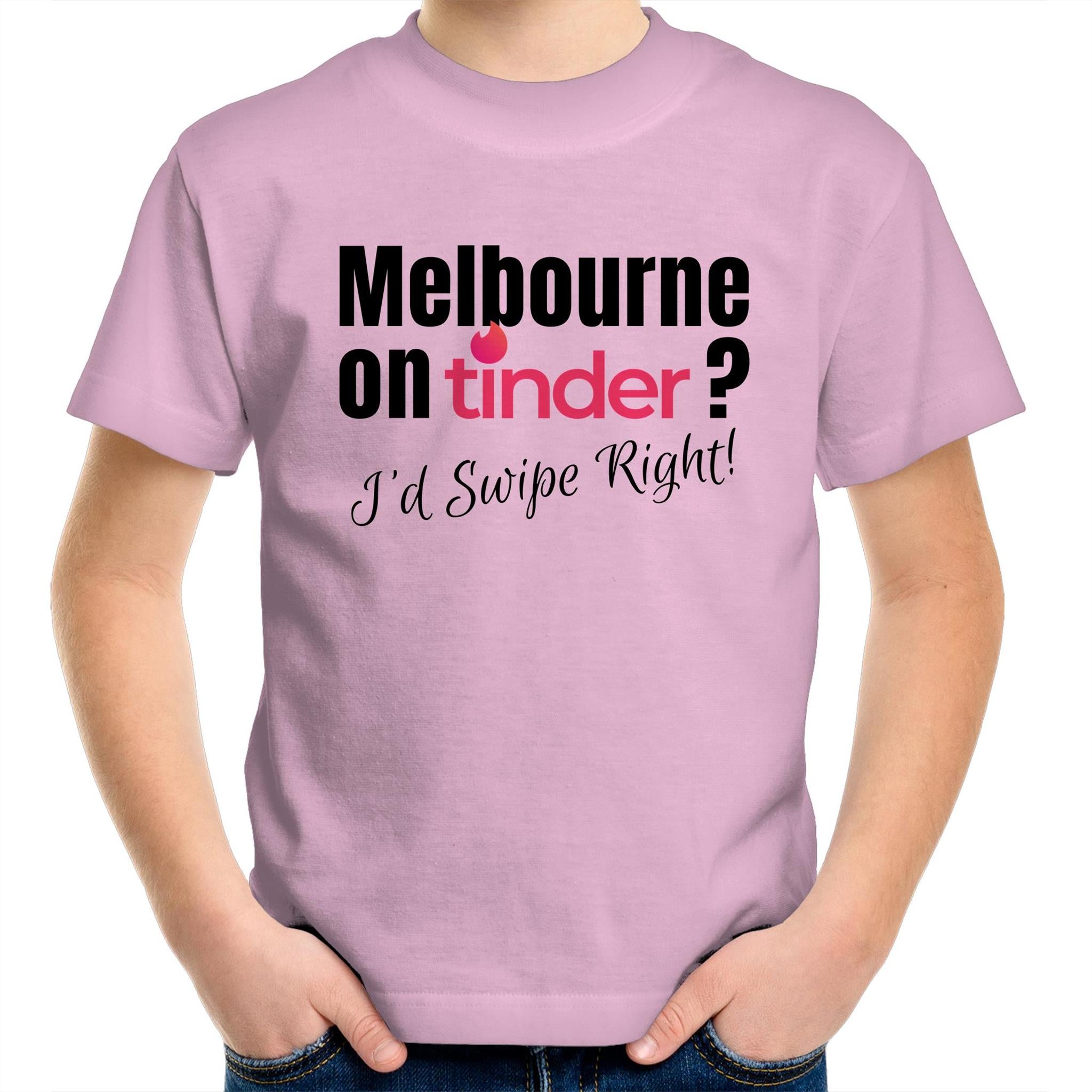 Funny Kids T-shirt Melbourne Tinder Dating App - Slogan Tee