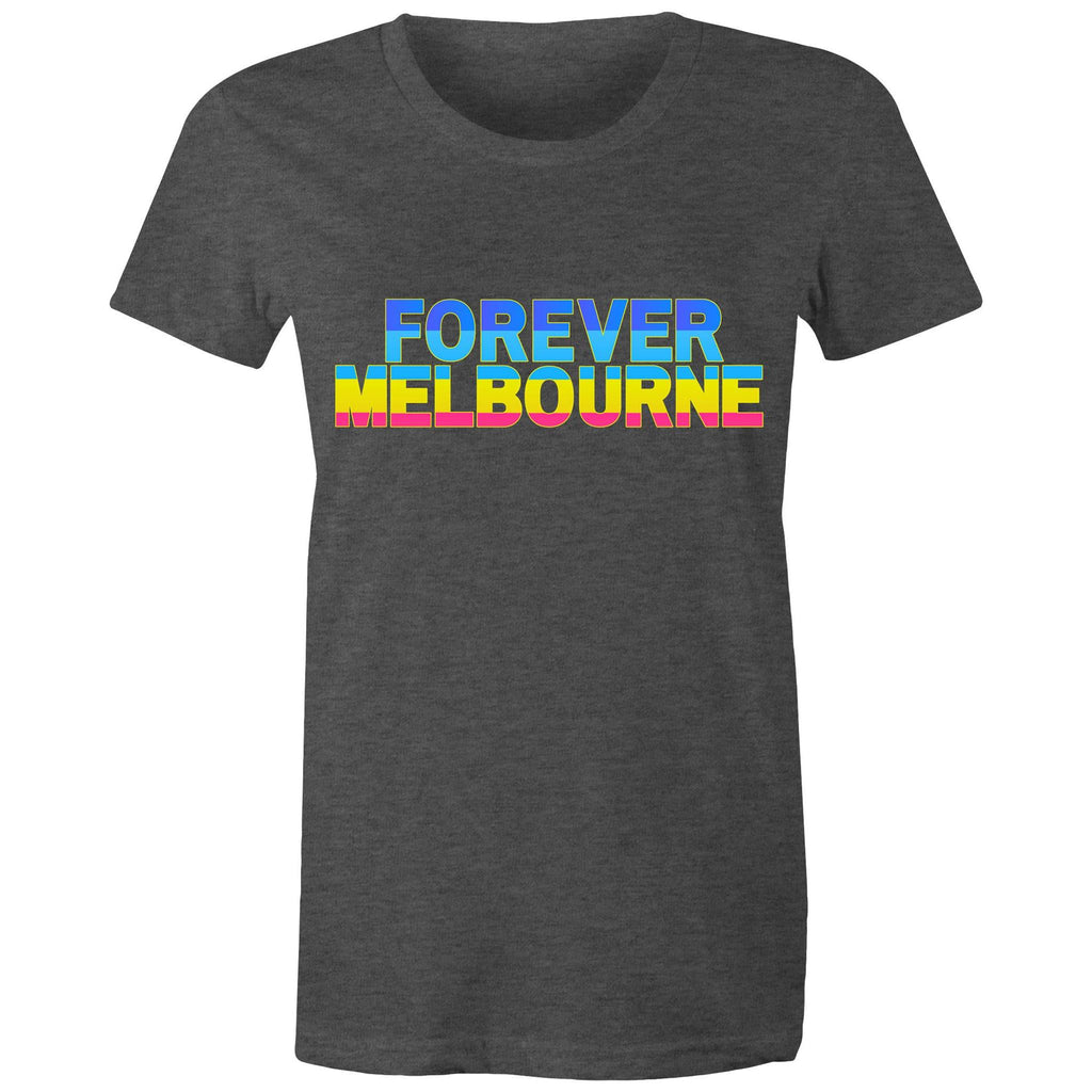 Forever Melbourne - Women's Colourful Rainbow T-shirt