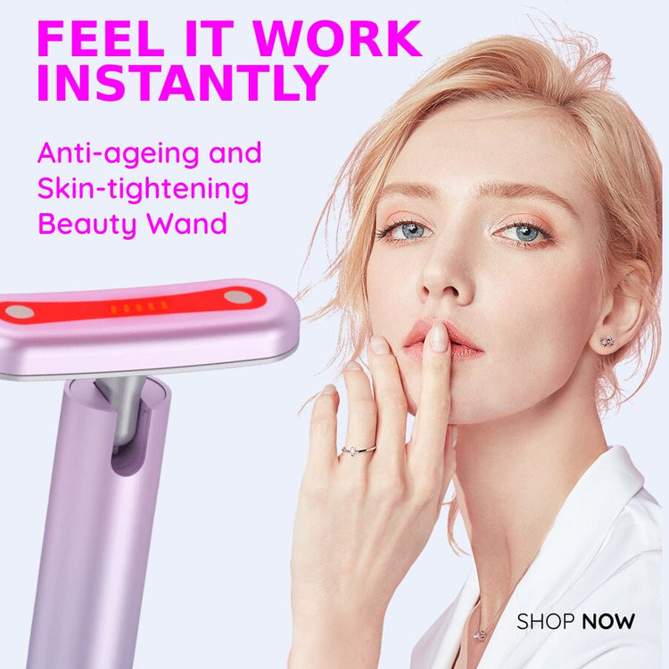 Red Light Therapy Wand Anti-Aging Tool Reduce Wrinkles Repair Damaged Skin