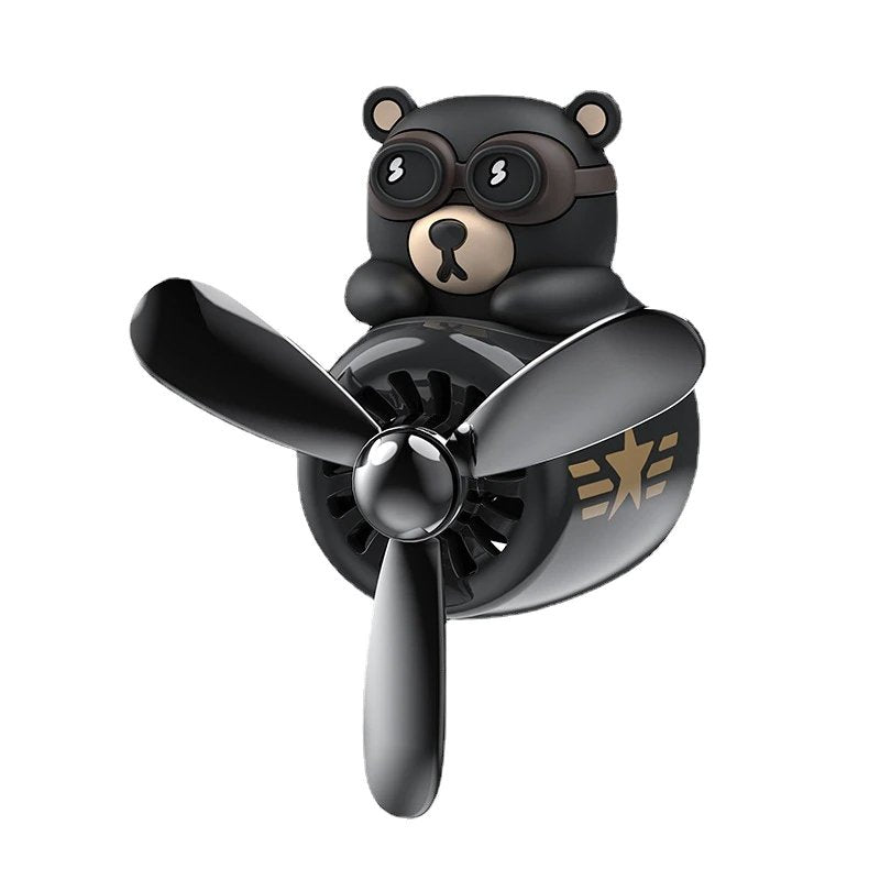 Air Bear Car Air Freshener Pilot Air Vent Clip On Fresh Driving Aroma