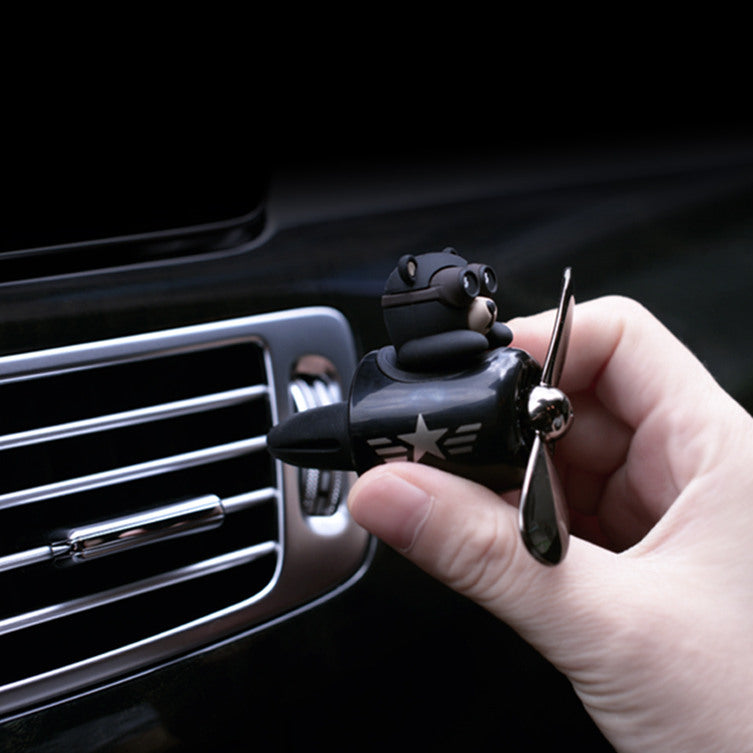 Air Bear Car Air Freshener Pilot Air Vent Clip On Fresh Driving Aroma