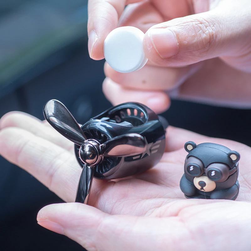 Air Bear Car Air Freshener Pilot Air Vent Clip On Fresh Driving Aroma