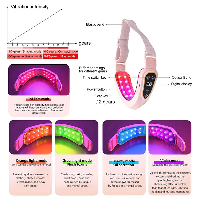 Anti-Aging Face Slimming Infrared Skin Repair Tool Red Light Device-Keep Melbourne Marvellous Official Store