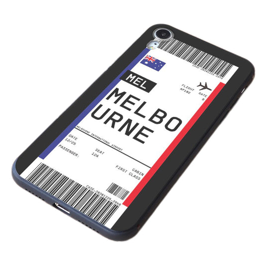 Mobile Phone Case Melbourne First Class Travel Boarding Pass Air Plane Ticket Apple iPhone