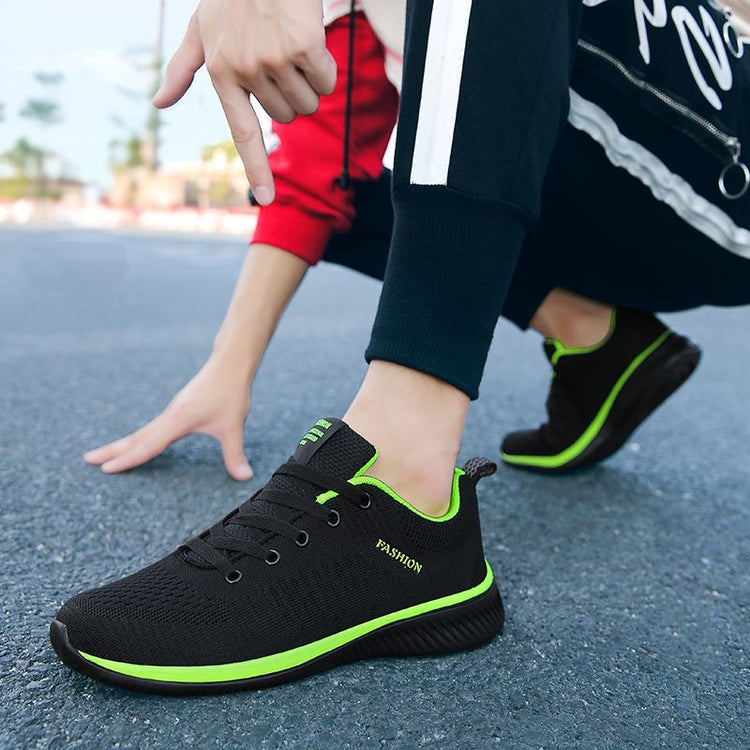 Athletic Lightweight Trendy Sneakers AirMesh Sports Flat-Bottom Runners Streetwear