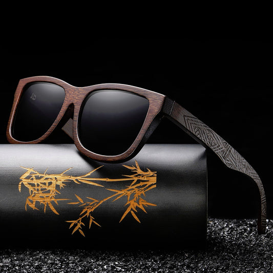 Bamboo Frame Sunglasses Natural Wood With Gift Box-Keep Melbourne Marvellous Official Store