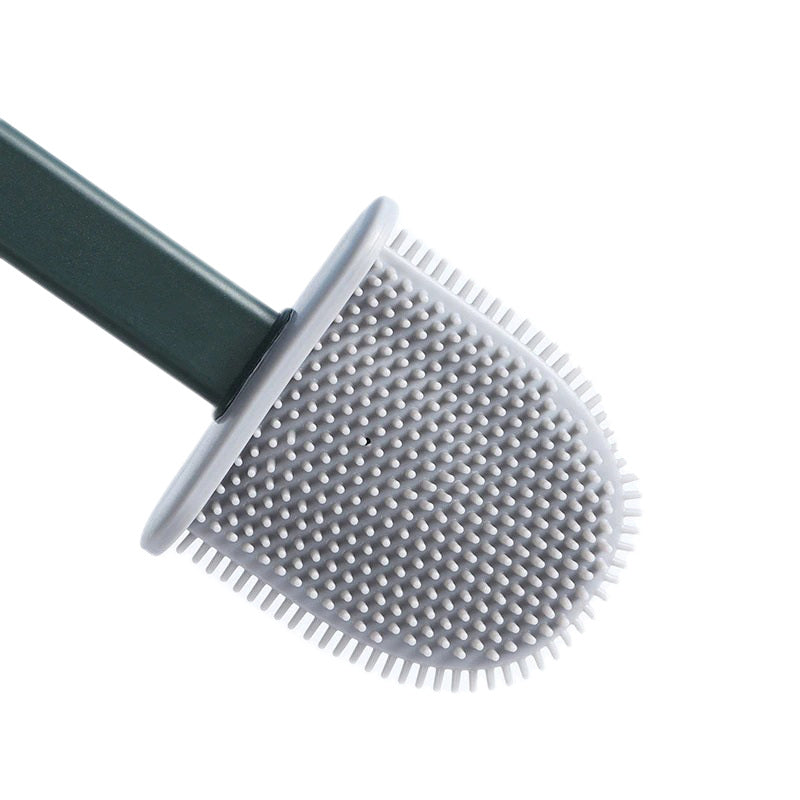 Flexible Silicone Toilet Brush - Floor or Wall Mounted