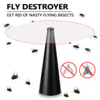 Fly Bugs Fan Protect Food Safe Spinning Swatter Soft Blades Portable Picnic Tool