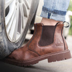 Safety Work Boots Steel-Capped Toes and Anti-Puncture Soles