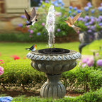 Solar Powered Floating Water Fountain 2.5W Bird Bath Garden Pond Decoration