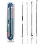 Blackhead Pimples 4pcs Stainless Steel Tools Set How To Pop Pimples Professional Kit