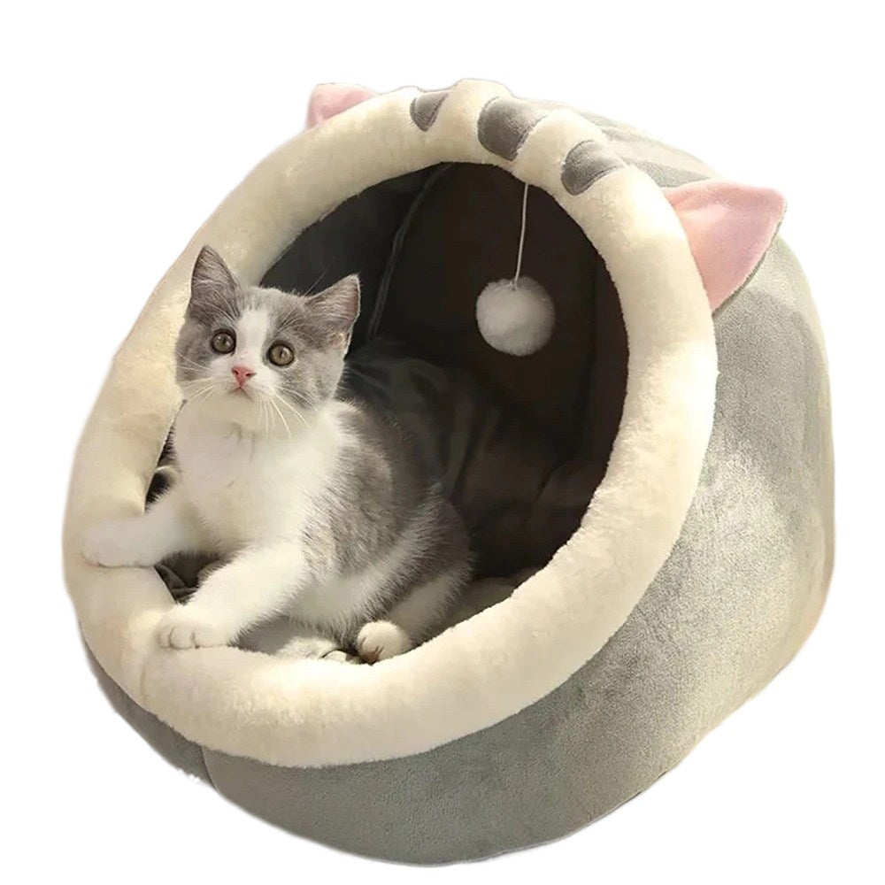 Cat Bed Anxiety Calming Cave For Cats Kittens & Small Dogs