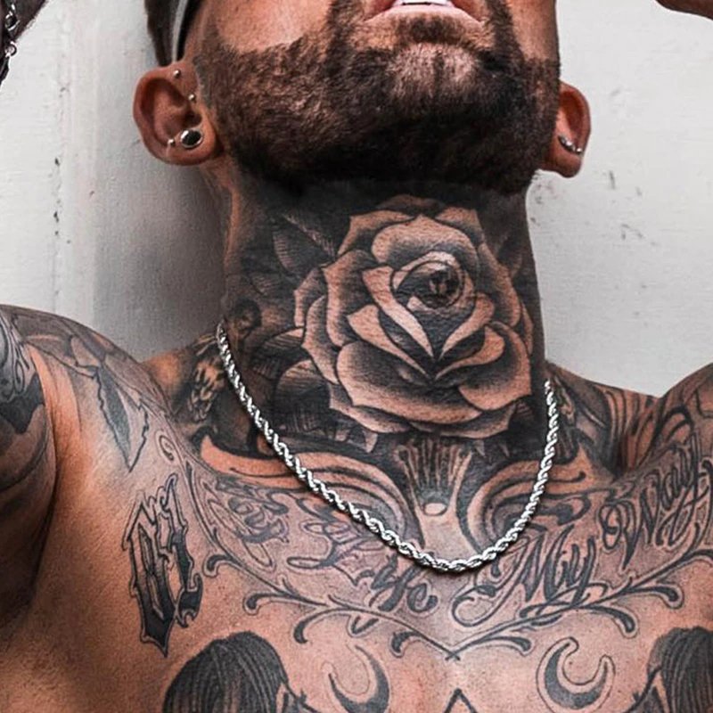 Chain Necklace Classic Stainless Steel Gold Silver 2mm to 5mm