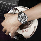 Dual Display Watch 50m Water Resistant With Stopwatch