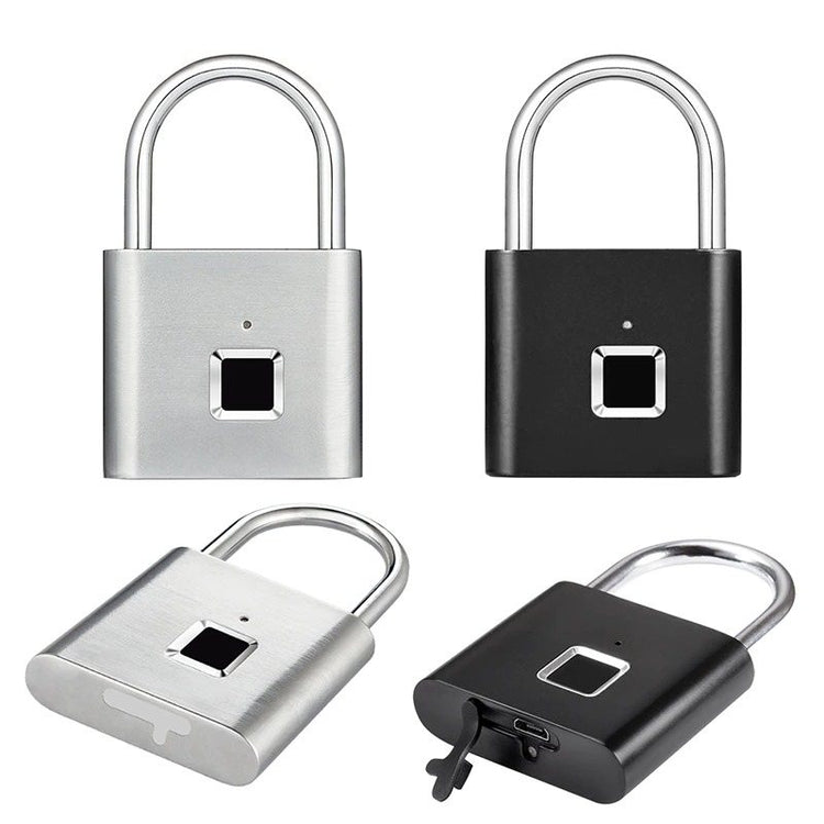 Fingerprints Padlock Biometric Home Lock USB Rechargeable