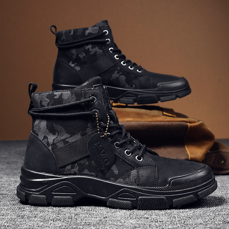 Camo Desert Boots Tactical Hiking Work Boots