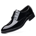 Italiano Black Patent Leather Oxford Dress Shoes Classic Shiny