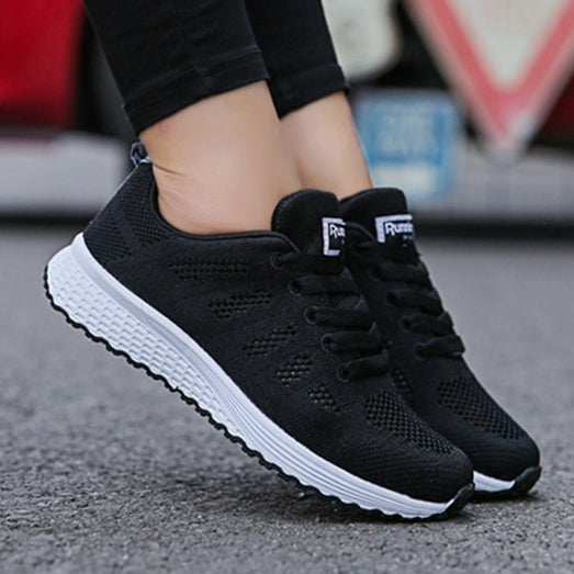 Breathable-Mesh Sneakers Lightweight Runners Casual Trainers Tennis Shoes