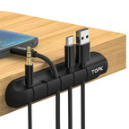 Cable Tidy Clips Computer Cords Stick On Holder