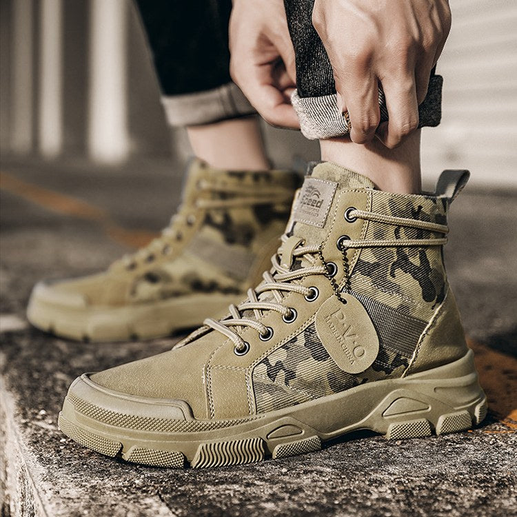 Camo Desert Boots Tactical Hiking Work Boots